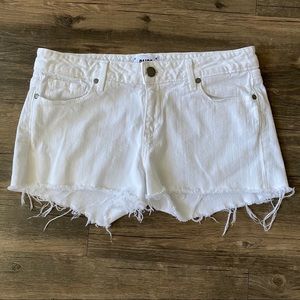 Paige White Denim Cutoff Shorts